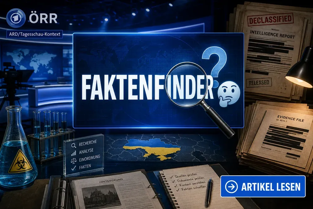 Titelbild: Zweifel am Faktenfinder zu US-finanzierten Biolaboren in der Ukraine und ÖRR-Berichterstattung